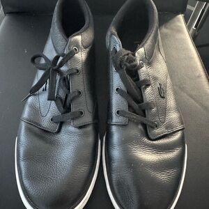 Lacoste Black Leather Men's Sneakers